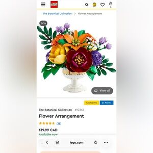 Colorful LEGO Flower Bouquet